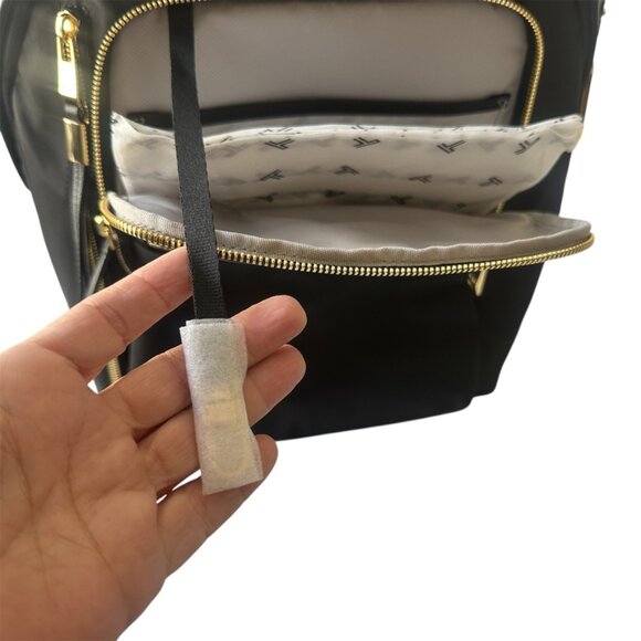 Tumi Halsey Backpack - Black/Gold - NWT - Picture 6 of 10